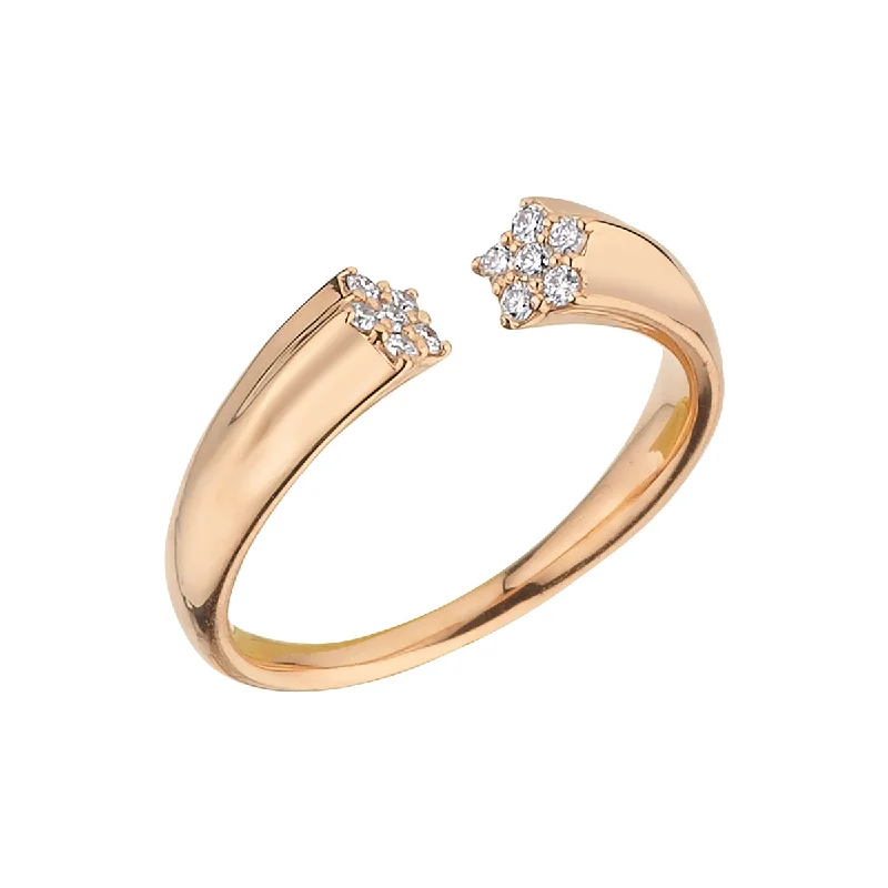 White Gold Wedding Bands-SIRIUS STAR GOLD DIAMOND RING