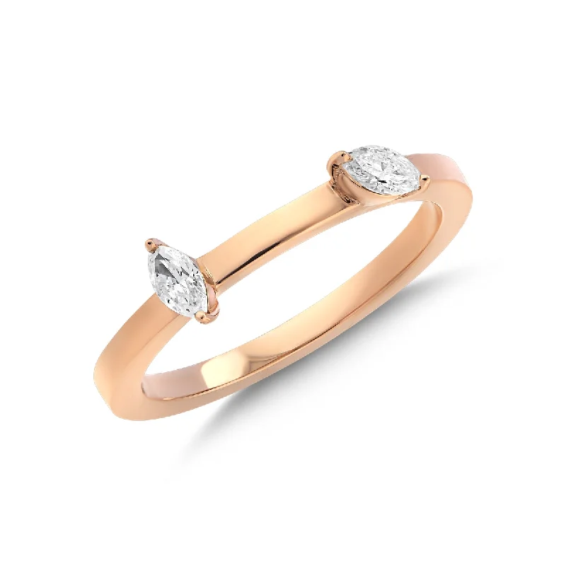 Handmade Wedding Ring Bands-BRIDAL GOLD DIAMOND RING