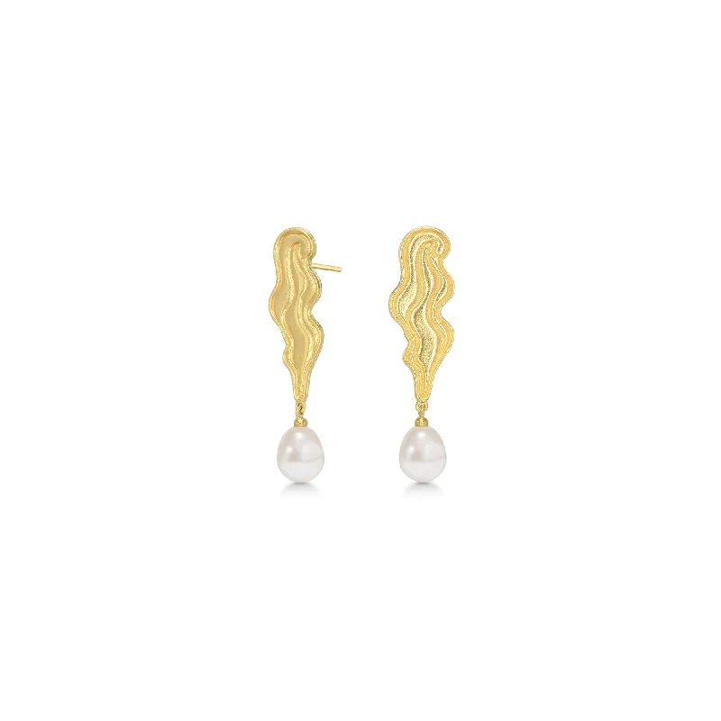 Elegant Pearl Earrings for Women-The Empress Gold Plated Earrings