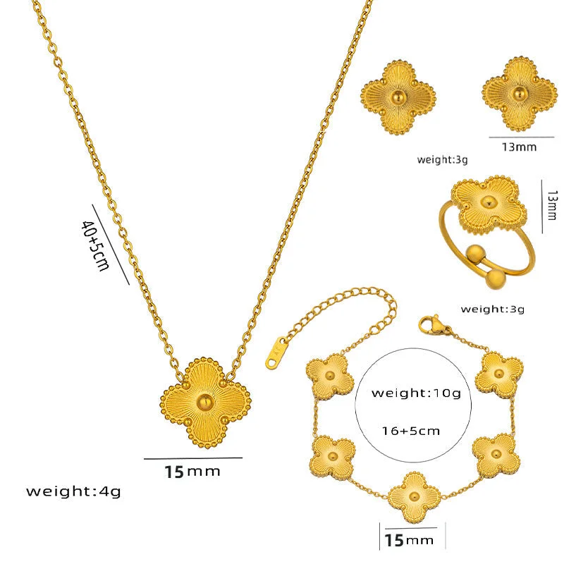 988 Gold Clover Four Piece Set