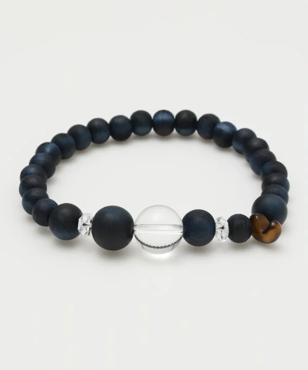 Personalized Bracelets-AIZOME Cypress x MAGATAMA Tiger Eye Bracelet