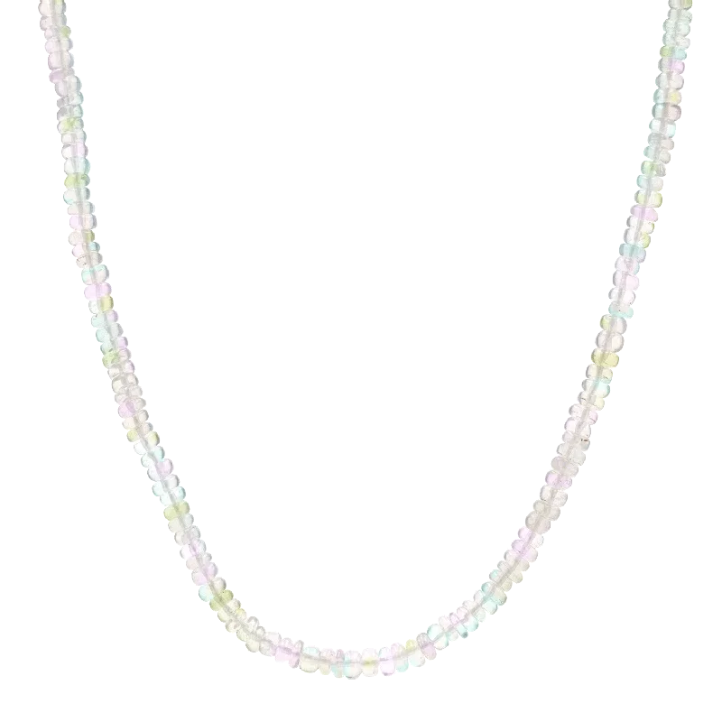 Customizable Necklaces-Tapered Opal Bead Necklace