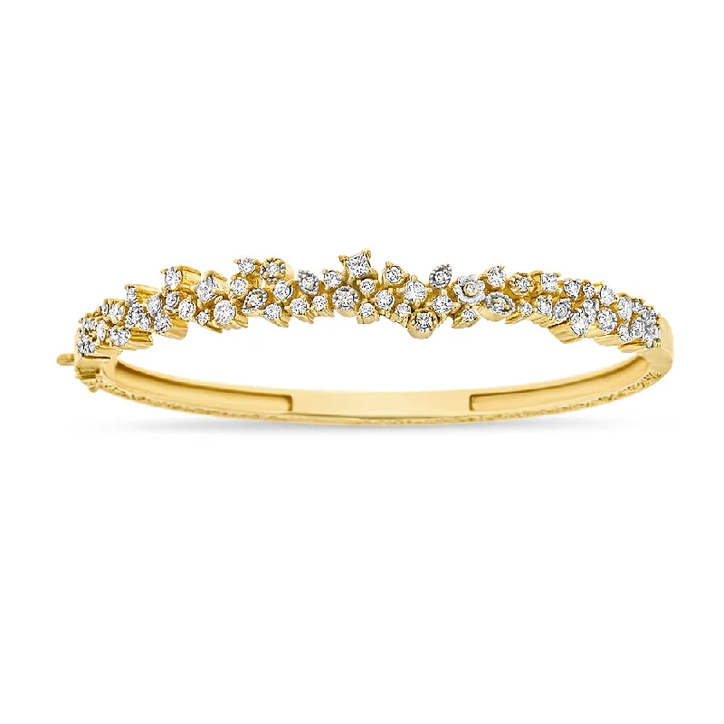 Crystal Bracelets for Healing-Confetti Diamond Bangle