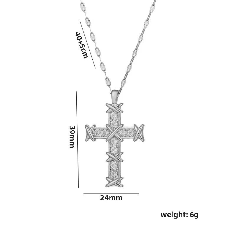 8847 Cross Silver