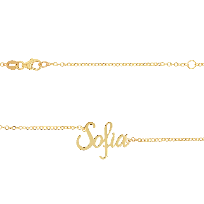 Religious Necklaces-Custom Name Belly Chain