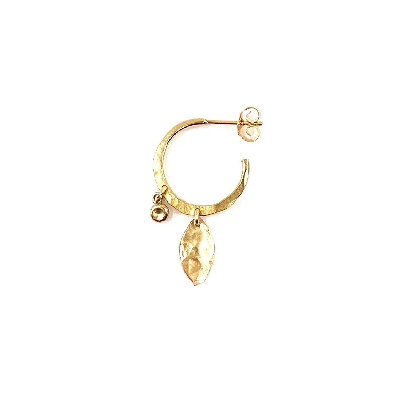 Simple Hoop Gemstone Earrings-Gabi 14K Goldfilled Hoop