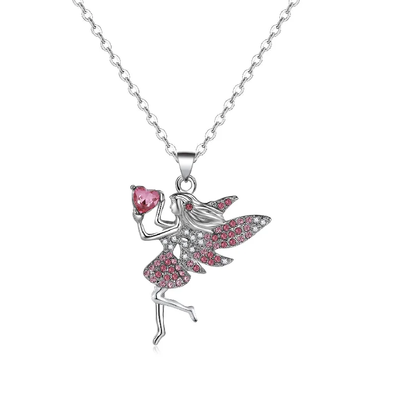 Pink Diamond Gradient Fairy Necklace