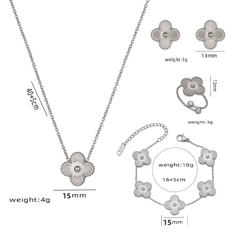 988 Steel Clover Four Piece Set