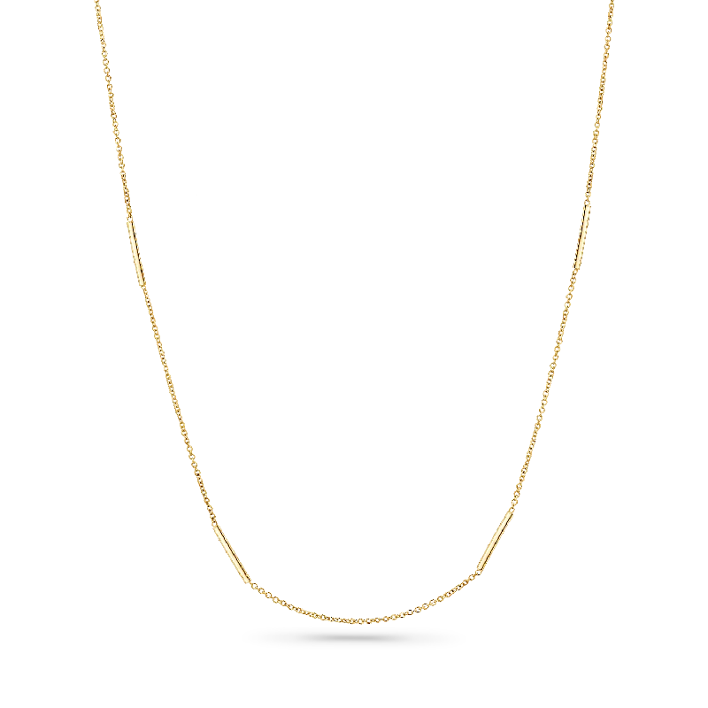 Pendant Chain Necklaces-Dainty Bar Station Chain Necklace