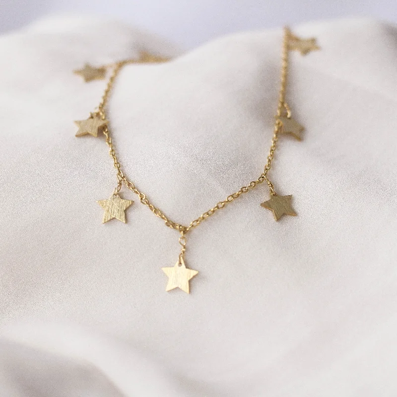 Affordable Gold Necklaces-Stardust Necklace