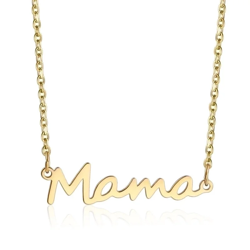 Ln1223 Gold Mama Necklace