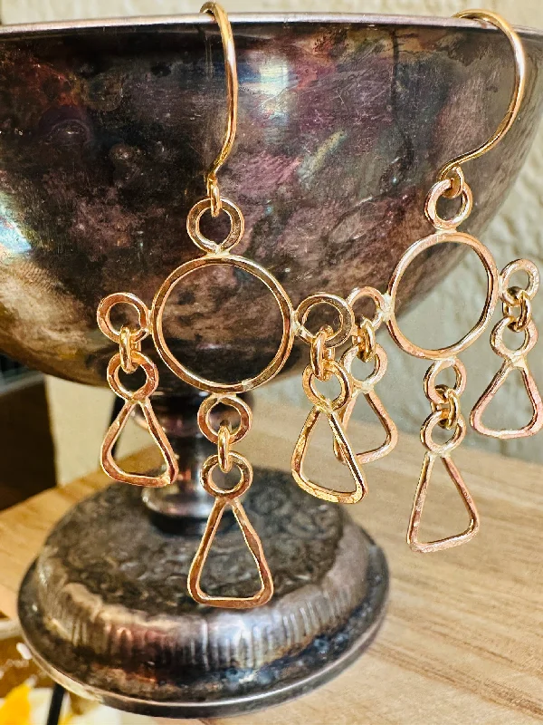 Trendy Hoop Earrings-Relic No. 7 ~ 14k Gold Fill Earrings