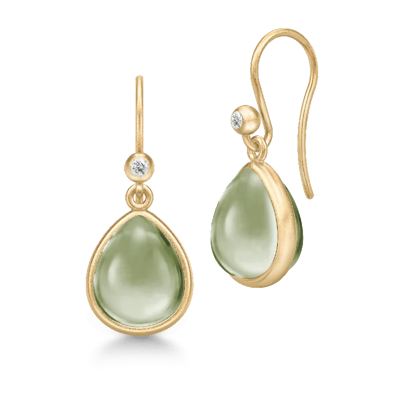 Luxury Gold Earrings-Paloma Olive Gold Plated Earrings