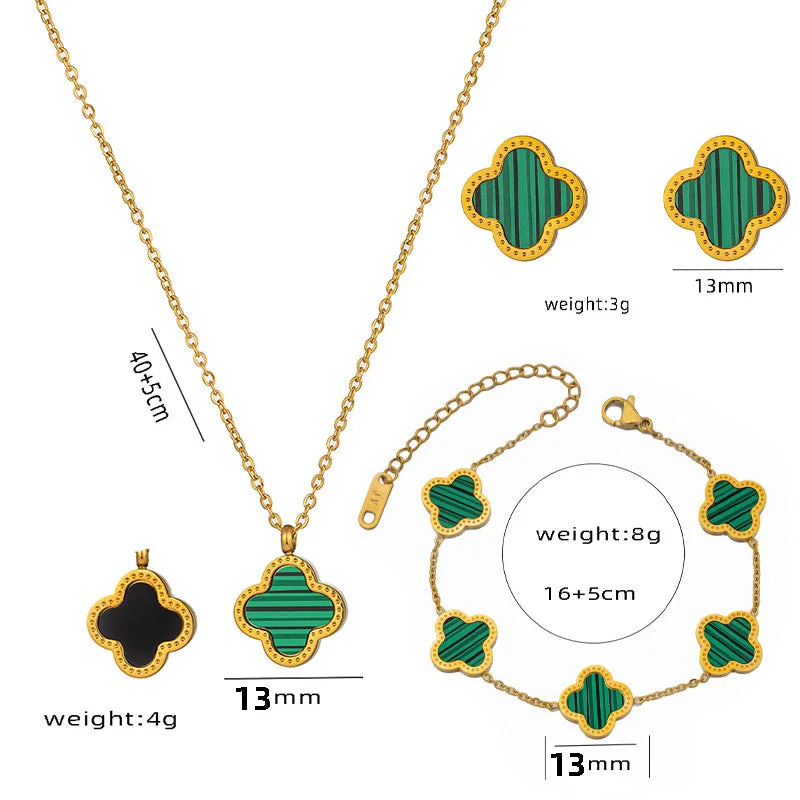 8807 Gold Green Three Piece Set