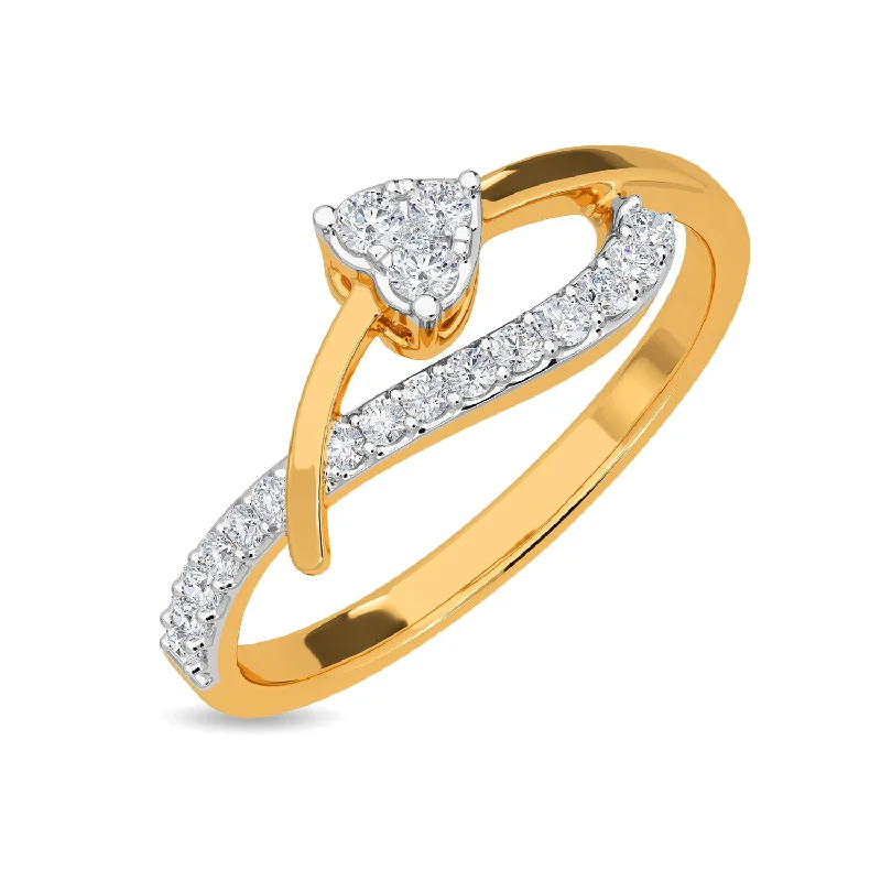 Designer Engagement Bands-Lucienne Ring