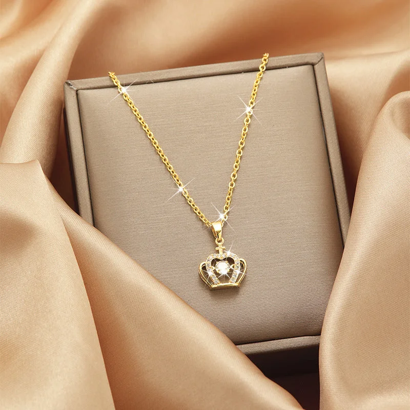 X5209# Smart Small Crown Necklace