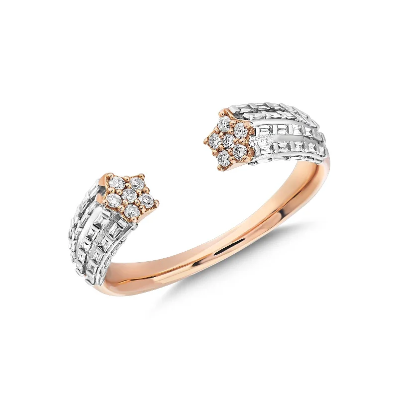 Designer Wedding Rings for Her-SIRIUS STAR GOLD DIAMOND RING