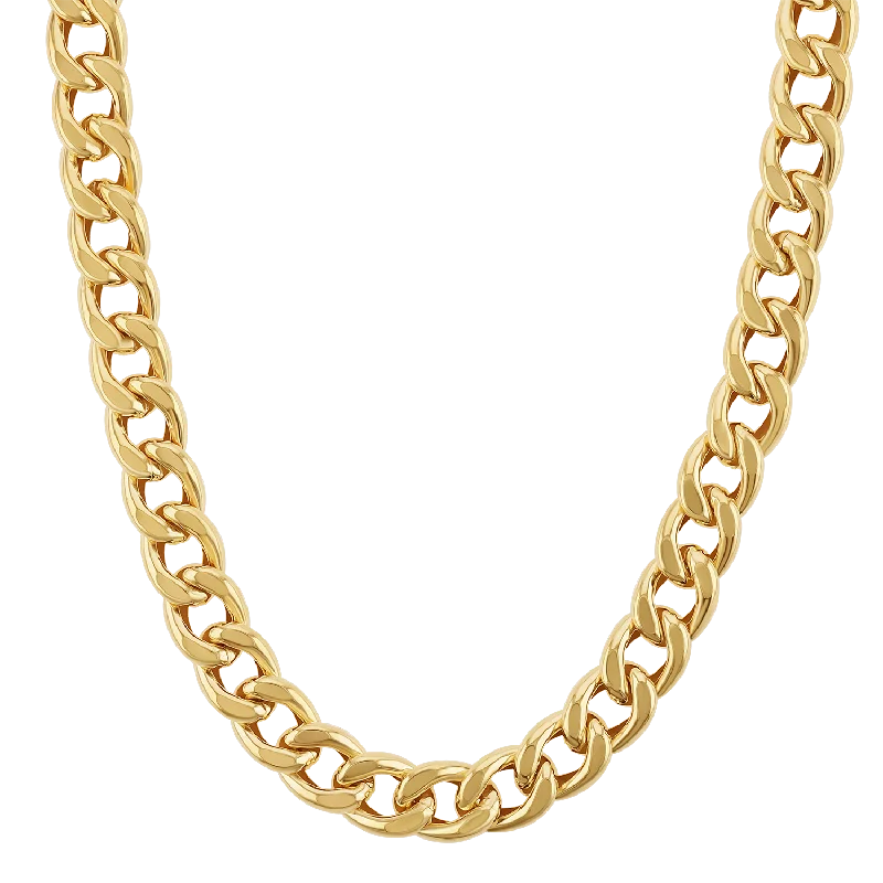 Fathers Day Necklaces-9mm Miami Cuban Link Chain Necklace