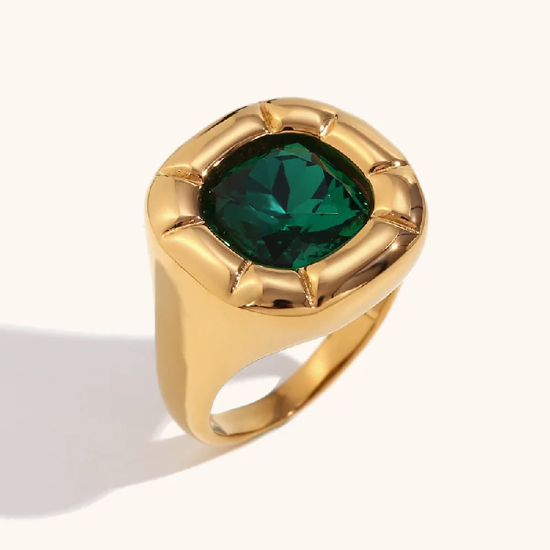 Ring-Golden Green-No. 6