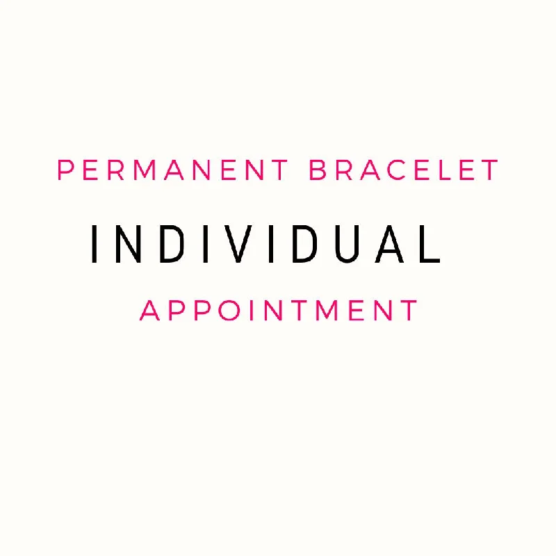 Matching Charm Bracelets-Perpetual Bracelets - Permanent Bracelets - Individual Appointments (DEPOSIT ONLY)