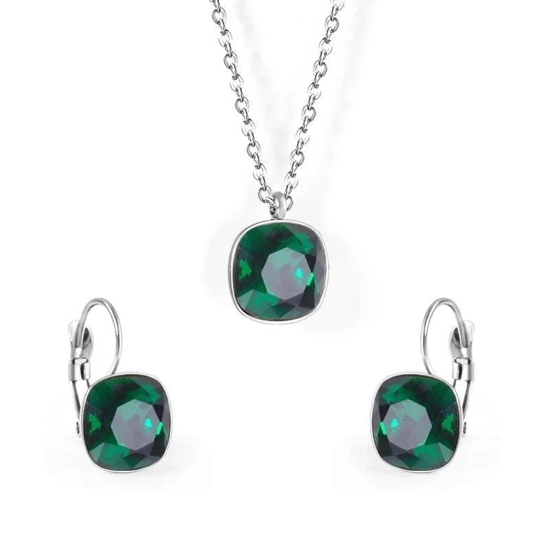 Steel Color-Grandmother Green Crystal