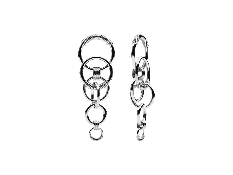 Classic Gold Hoop Earrings-Marmont Show Earrings Silver