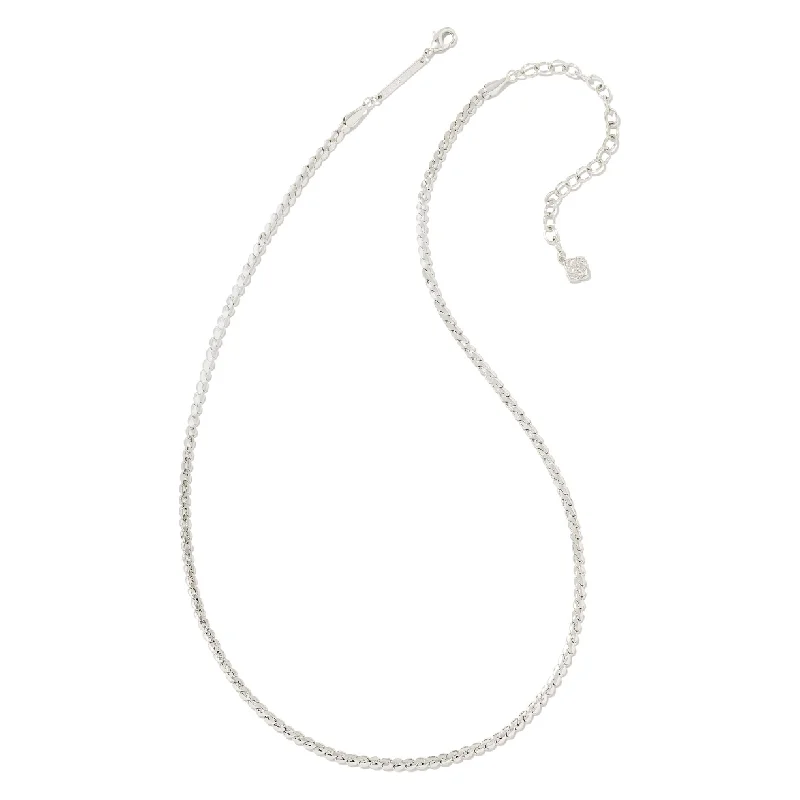 Zodiac Necklaces-Kendra Scott Silver Murphy Chain Link Necklace