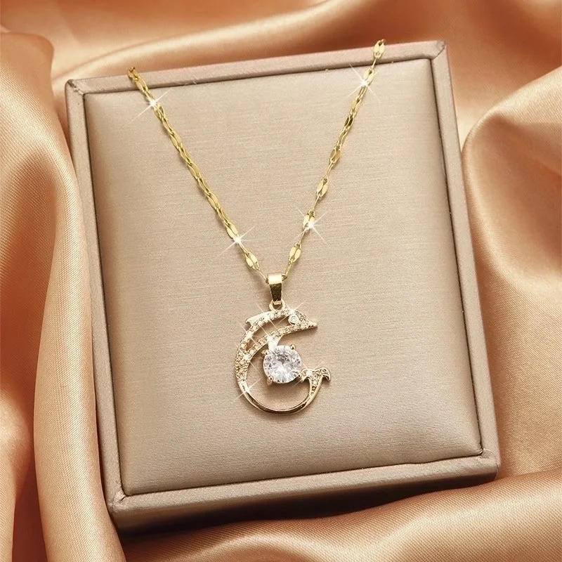 X5530# Little Dolphin Necklace