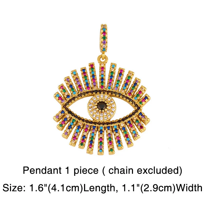 Eye Eyelash Pendant