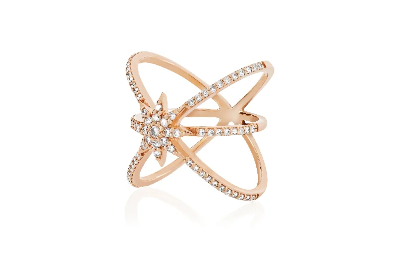 Fashionable Wedding Rings-VENUS STAR GOLD DIAMOND RING