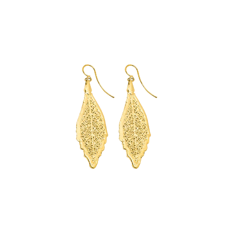 Designer Crystal Drop Earrings-JAMARI Gold Plated Earrings