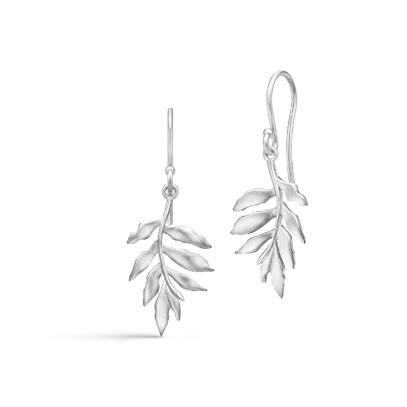 Elegant Gemstone Earrings for Women-Little Tree Of Life Silver Earrings