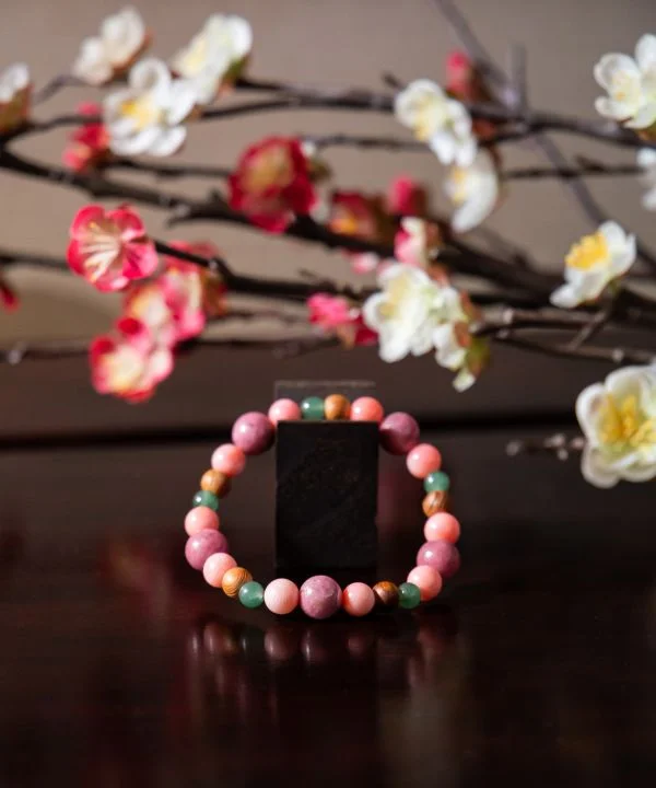 Black Bracelets for Bold Style-KOUBAI Pink Coral Bracelet