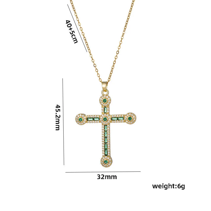 8941 Green Zirconia Cross