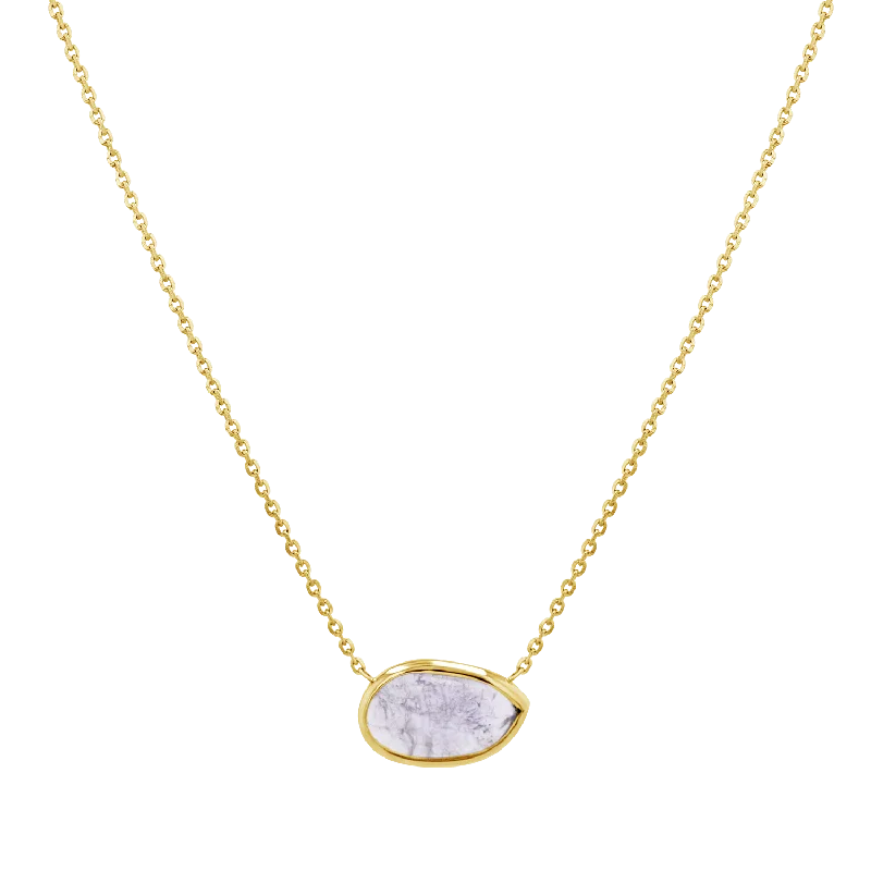 Engraved Necklaces-Tanzanite Gemstone Necklace