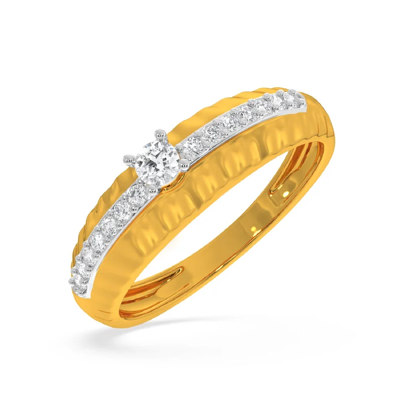 Classic Diamond Wedding Bands-Hillary Ring