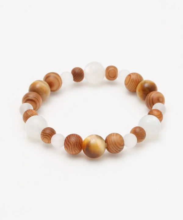 Vintage Gold Bracelets for Women-YAKUSUGI, Moonstone, Golden Tiger Eye Bracelet