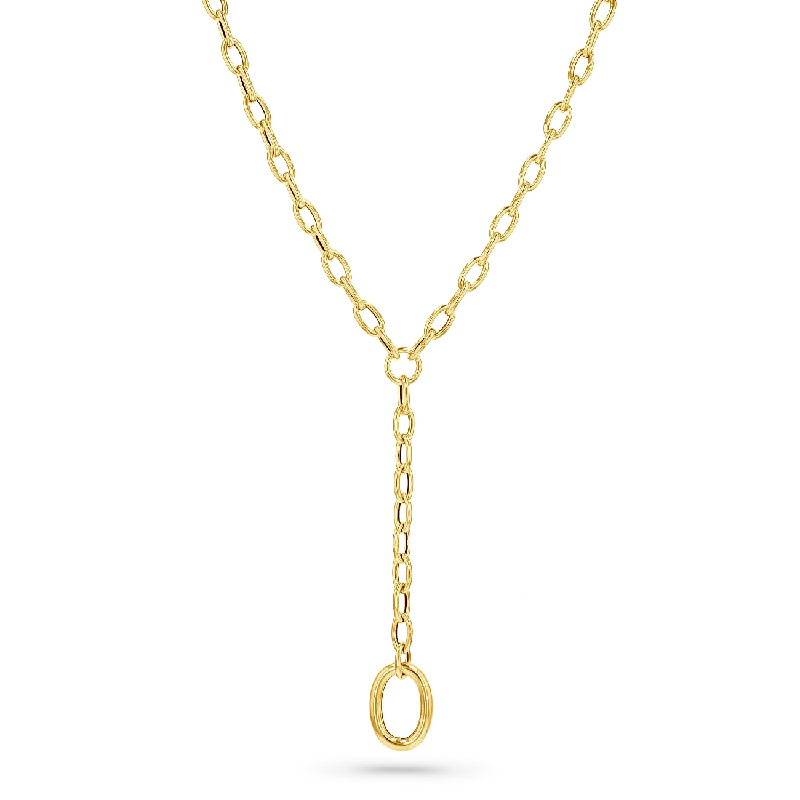 Handcrafted Necklaces-Yaris Y Chain Lariat Necklace