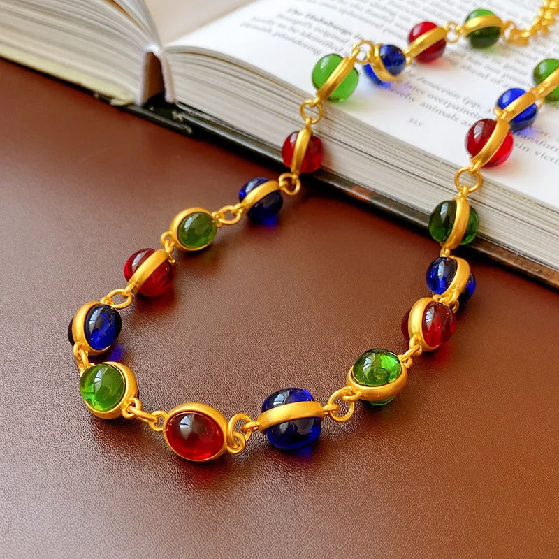 18 # Necklace - Colored Ellipse