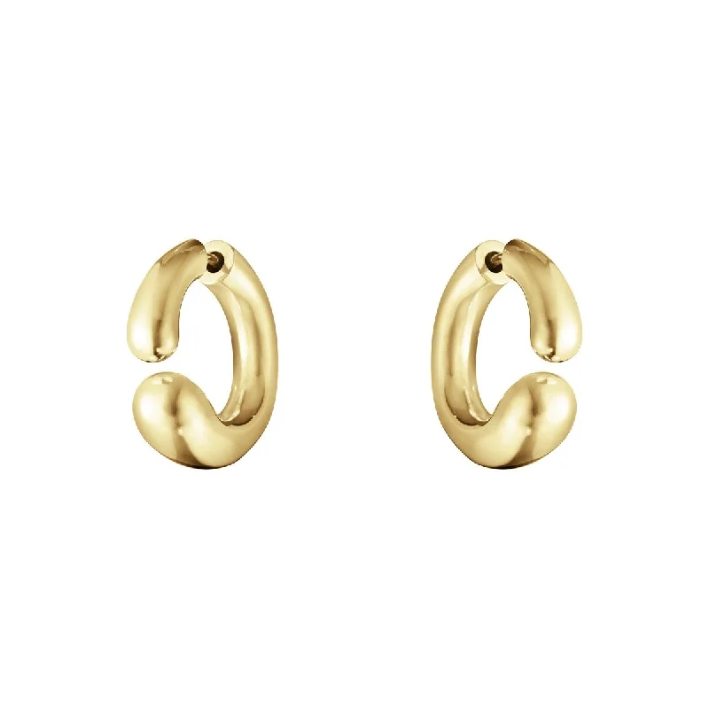 Luxury Crystal Earrings for Women-Mercy open 18K Gold Earrings