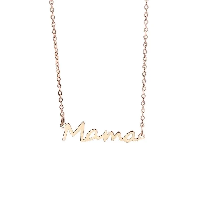 Ln1223 Rose Gold Mama Necklace