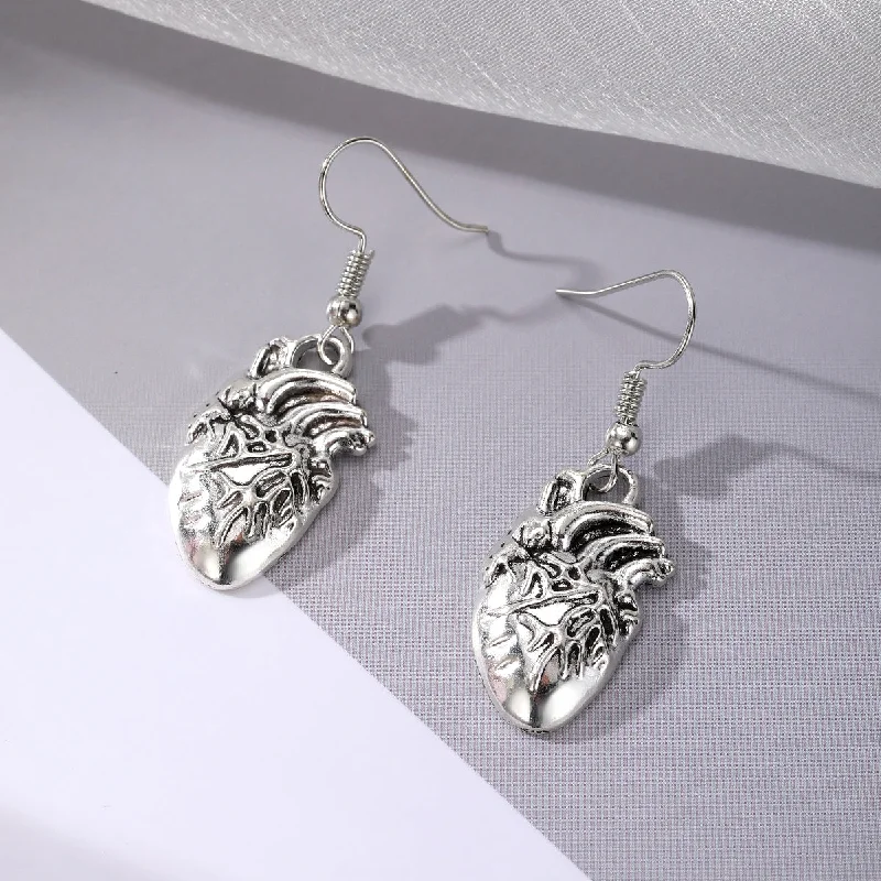 Silver Heart Earrings