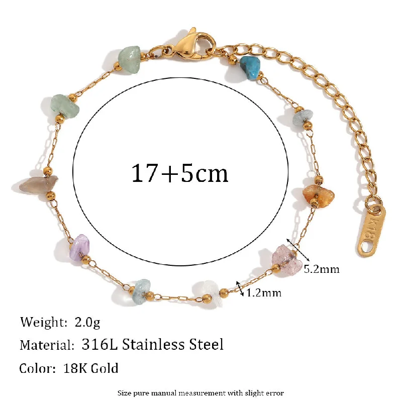 Bracelet - Gold - Colored Stone