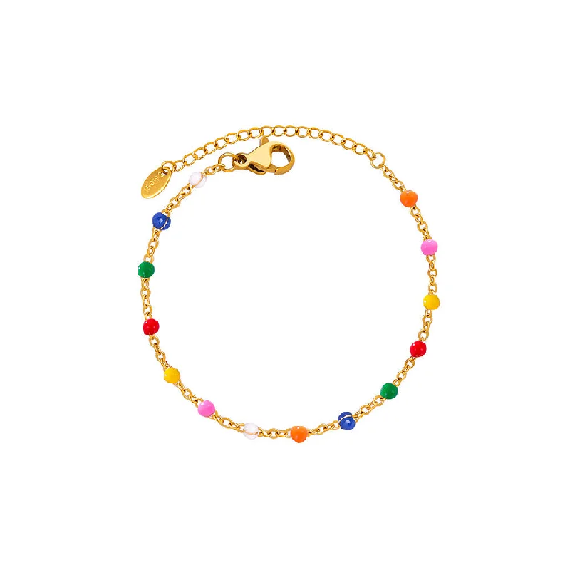 E480- Gold Drip Oil Bracelet