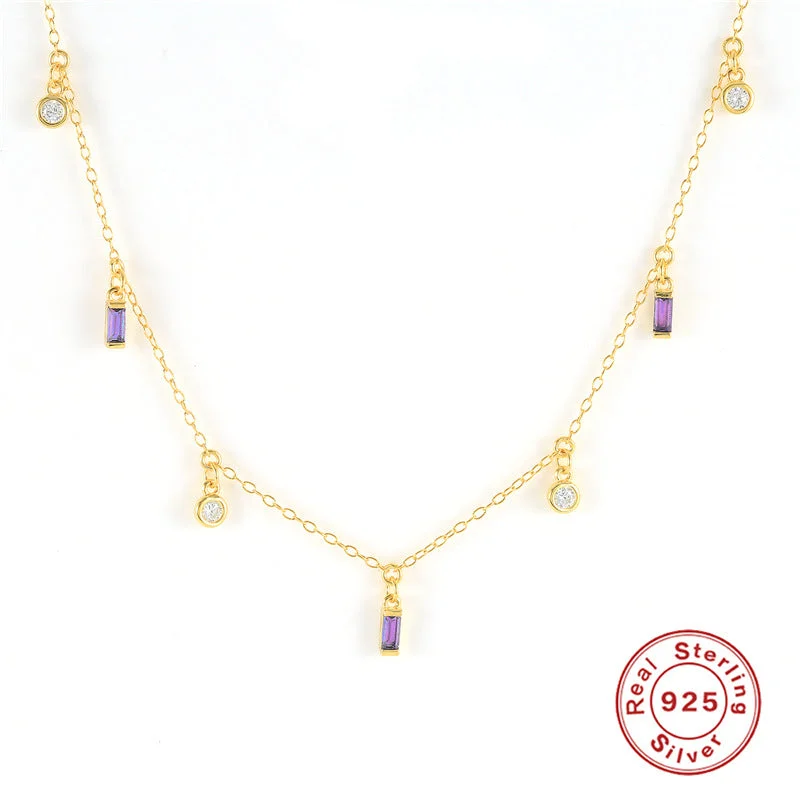 Gold-White Purple Diamond