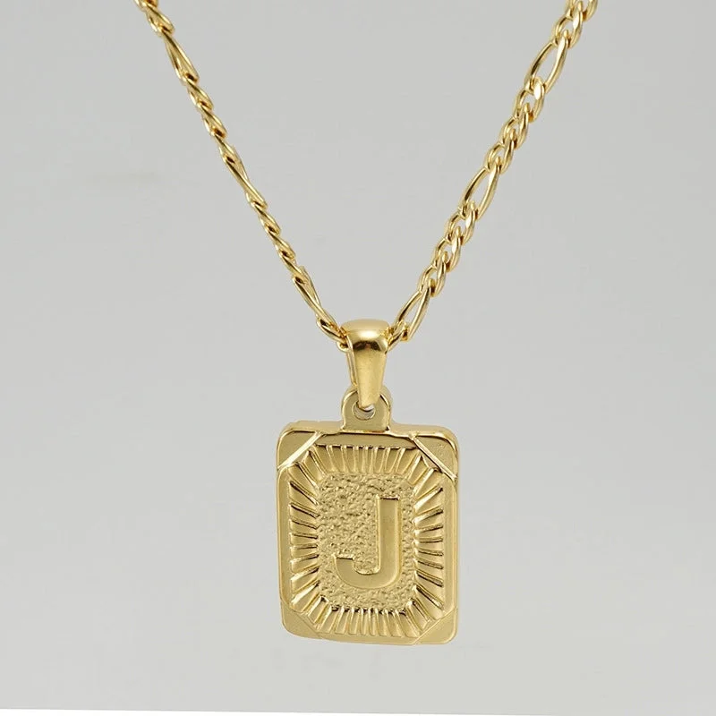 Gold J (Including Chain)