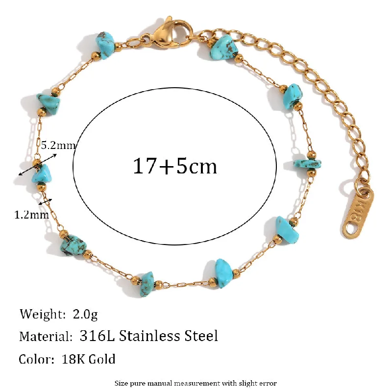 Bracelet - Gold - Turquoise